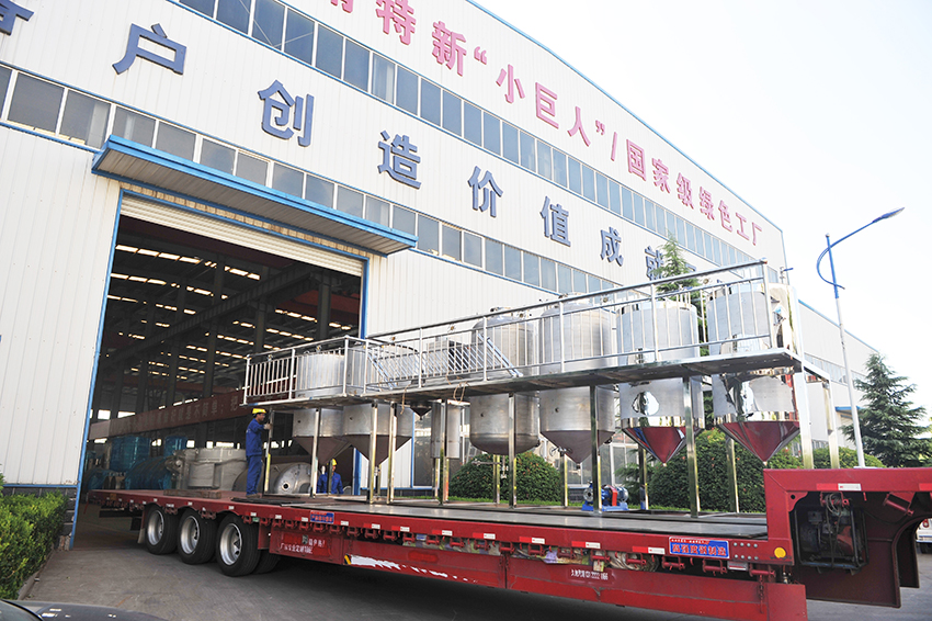 華泰集團設(shè)計制造的5T茶籽油榨油、1T精煉、1T脫蠟項目發(fā)往浙江