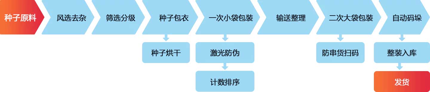 種子包裝生產(chǎn)線(xiàn)工藝流程
